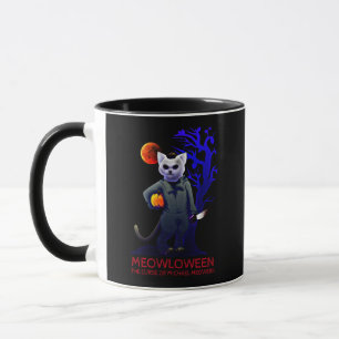 MEOWLOWEEN MICHAEL MEOWERS HALLOWEEN CAT BEÄNGSTIG TASSE