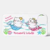Meowmaids Meerjungfrau Katzen Swim Buddies Case-Mate iPhone Hülle (Rückseite (Horizontal))