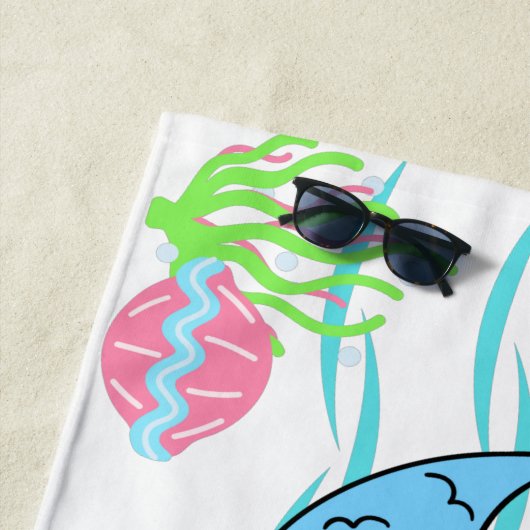 Meowmaier Meerjungfrau Katzen schwimmen Buddies Ba Strandtuch (Beispiel)