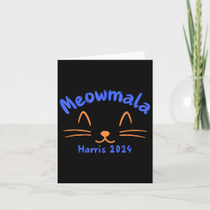 Meowmala Kamala Harris 2024 Katze Lady for Kamala Karte