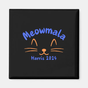 Meowmala Kamala Harris 2024 Katze Lady for Kamala Magnet