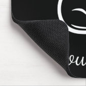 Meowmaste Cat Yoga Mousepad Black (Ecke)