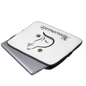 Meowmaste Cat Yoga Neopren Laptop Schlauch 13 Zoll Laptopschutzhülle (Vorne Knopf)