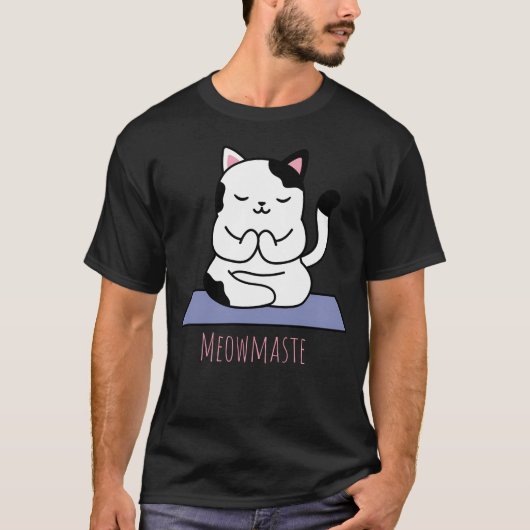 Meowmaste Tieryoga T-Shirt (Vorderseite)