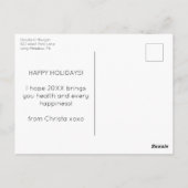 Meowmy und Me Cat Mama Foto Overlay Holiday Postkarte (Rückseite)