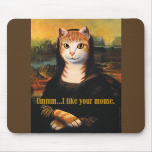 Meowna Lisa Mousepad
