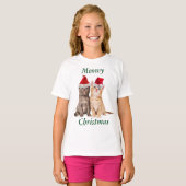 Meowown Christmas Kitten Kids Shirt (Vorne ganz)