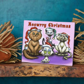 Meowrry Weihnachtskatzen Fotoplatte (Seite)