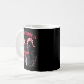 Meowry Krampus Funny Krampus Is Coming To Town Cat Kaffeetasse (Vorderseite Links)