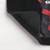 Meowry Krampus Funny Krampus Is Coming To Town Cat Mousepad (Ecke)