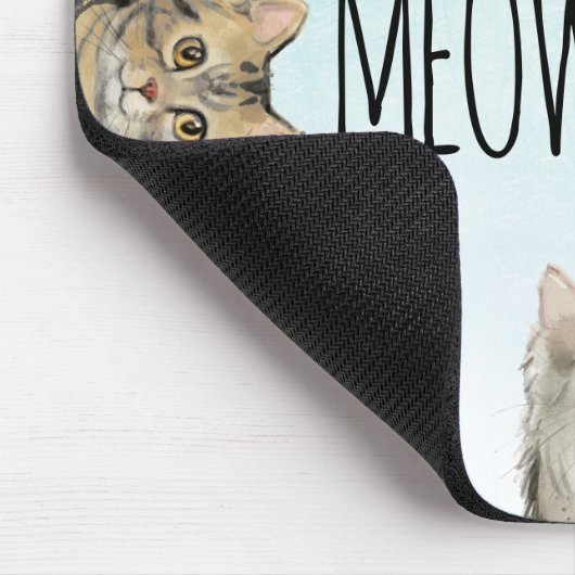 Meowsepad | Funny Cat Lover Mousepad (Ecke)