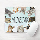 Meowsepad | Funny Cat Lover Mousepad (Mit Mouse)