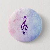 Meowsical buntes Button (Vorderseite)