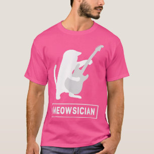 Meowsician Cat Gitarre Musiker Kitten Music Lover T-Shirt
