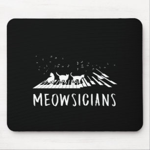 Meowsicians Music Cat Kitten Piano Pianist Geschen Mousepad
