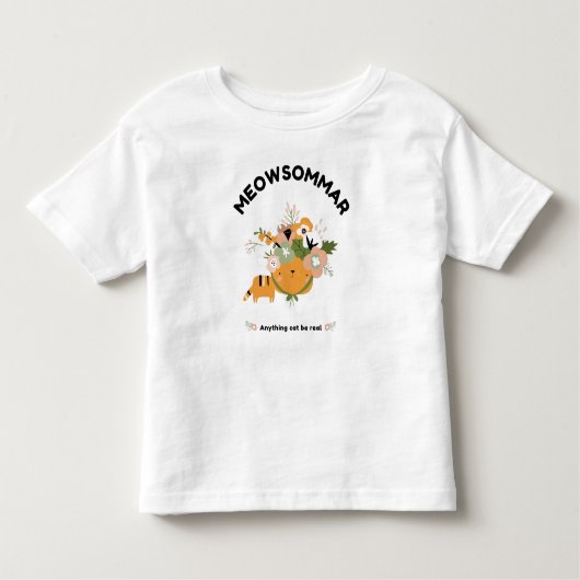 Meowsommar Kleinkind Fine Jersey T - Shirt (Vorderseite)