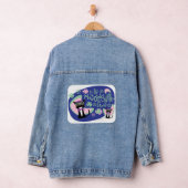 Meowsville Cartoon Beatnik Charakter 50er Kitty Jeansjacke (Hangar)