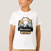 Meowtain Explorer – Cute Cat Adventure Design T-Shirt (Vorderseite)