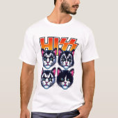 Meowtallica Funny Cat T-Shirt (Vorderseite)