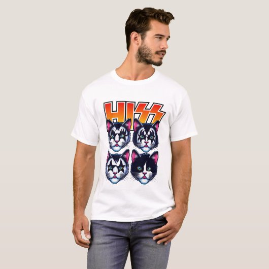 Meowtallica Funny Cat T-Shirt (Vorne ganz)