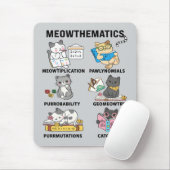 Meowthematics Funny Math Cat Puns For Math Lovers Mousepad (Mit Mouse)