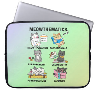 Meowthematik Lustige Mathe-Katzen-Witze für Mathe- Laptopschutzhülle