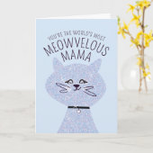 Meowvelous Mama Cat Karte (Gelbe Blume)