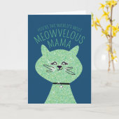 Meowvelous Mama Cat Karte (Gelbe Blume)