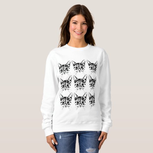 MEOWW Strickjacke Sweatshirt (Vorne ganz)