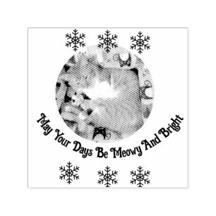 Meowy And Bright, Katzenfoto, Permastempel