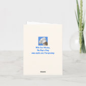 MEOWY BIRTHDAY Kätzchen Kleiner Geburtstag Karte (Rückseite)