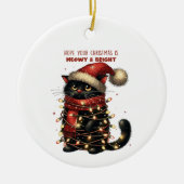 Meowy & Bright Cat Keramik Ornament (Vorne)