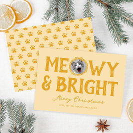 Meowy & Bright Doodle Cat Foto Weihnachten