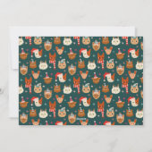 Meowy & Bright Winter Cats Foto Weihnachten (Rückseite)