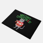 Meowy Cat Christmas Fußmatte (Schrägansicht)