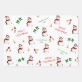Meowy Cat Personalisiert Niedliche Weihnachten Geschenkpapier Set (Vorderseite 2)