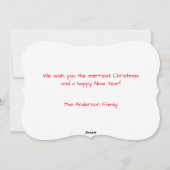 Meowy Catmas 5" x 7" Standard weiß Env. Inc. Karte (Rückseite)