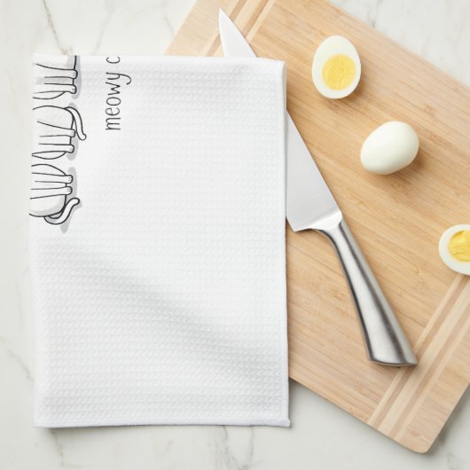 Meowy Catmas Cat Christmas Cute Kitten Cats Santa Geschirrtuch (Viertel Falte)