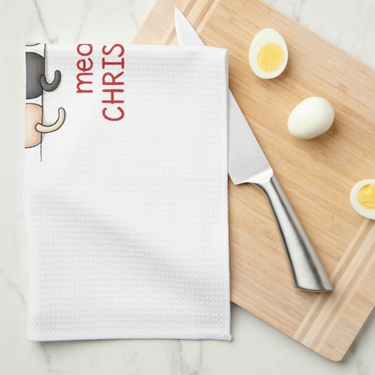 Meowy Catmas Cat Christmas Cute Kitten Cats Santa Geschirrtuch (Viertel Falte)