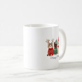Meowy Catmas Cat Christmas Lights Xmas Pajamas Cat Kaffeetasse (VorderseiteRechts)
