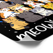 Meowy Catmas Cat Christmas Tree Merry Catmas Boys Poster (Ecke)