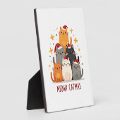 Meowy Catmas Cat Christmas Tree Xmas (1) Fotoplatte (Seite)