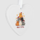 Meowy Catmas Cat Christmas Tree Xmas (1) Ornament (Vorderseite)
