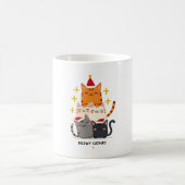 Meowy Catmas Cat Christmas Tree Xmas (3) Kaffeetasse (Mittel)