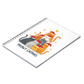 Meowy Catmas Cat Christmas Tree Xmas (4) Notizblock (Linke Seite)