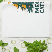 Meowy Catmas Cat Christmas Tree Xmas Funny Santa C Geschirrtuch (Gefaltet)