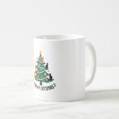 Meowy Catmas Cat Christmas Tree Xmas Funny Santa C Kaffeetasse (VorderseiteRechts)