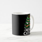 Meowy Catmas Cat Christmas Tree Xmas Funny Santa C Kaffeetasse (VorderseiteRechts)