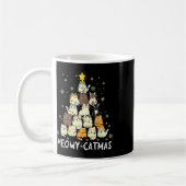 Meowy Catmas Cat Christmas Tree Xmas Girls Boys Fu Kaffeetasse (Links)