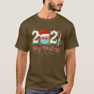 Meowy Catmas Cat Wear Mask that santa fröhliches C T-Shirt